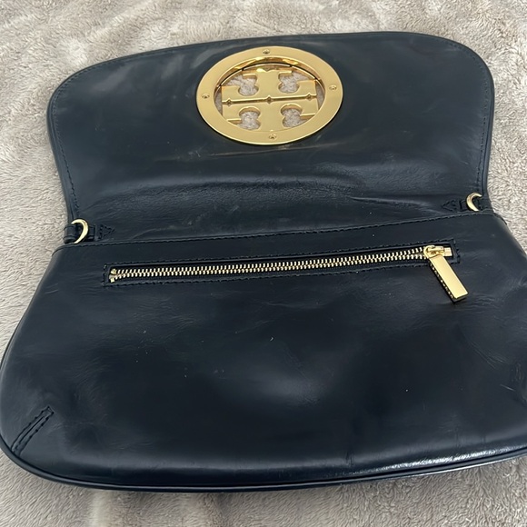 Tory Burch clutch. Black with gold.‼️‼️ NO STRAP INCLUDED‼️‼️‼️ - Picture 2 of 3